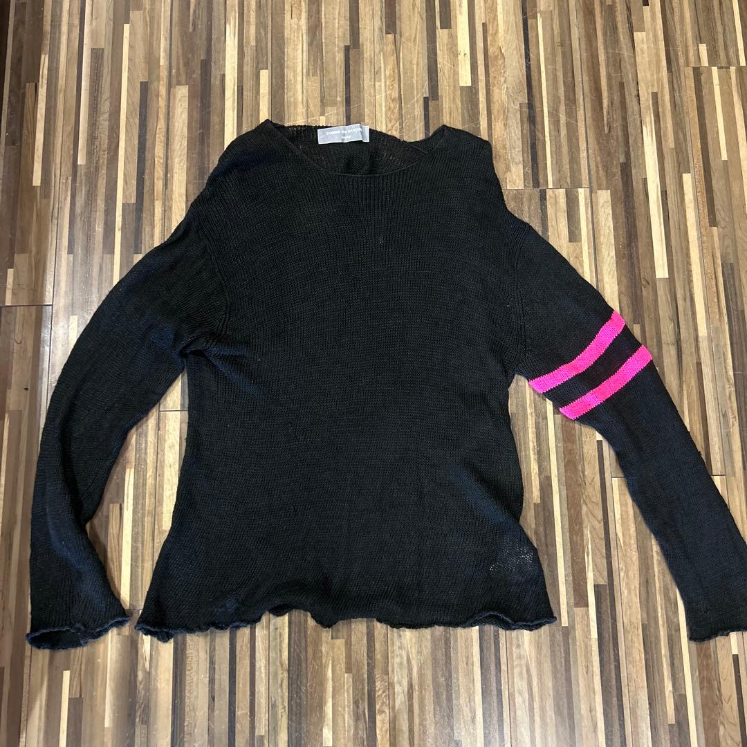 COMME des GARÇONS ブラックニットセーター