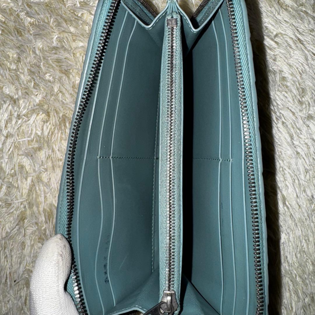 希少　ボッテガヴェネタ　長財布　ジグザグ　マキシイントレチャート　ラウンドジップ