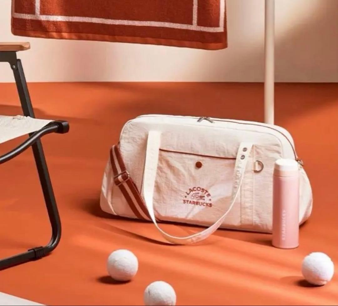 [韓国]スターバックス LACOSTE ラコステ バッグ アイボリー