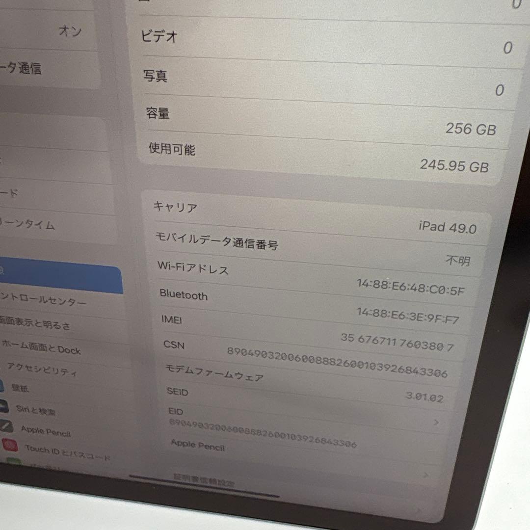 超美品　iPad Air 第4世代10.9インチ 256GB