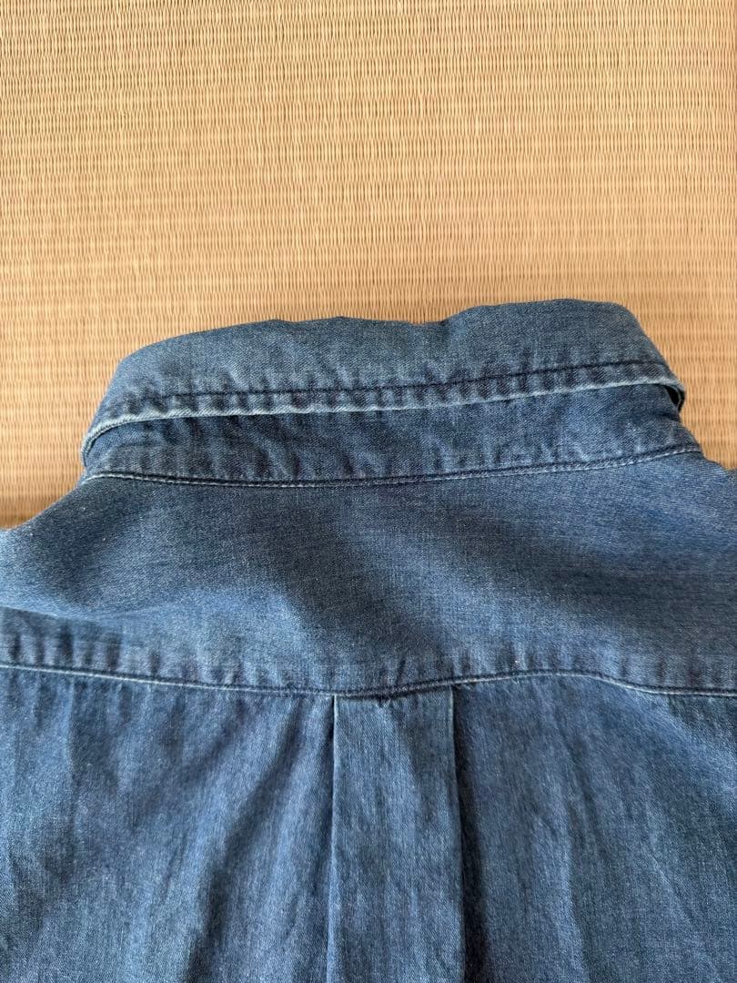 DANTON ダントン　ボタンダウン　 デニムシャツ　ダンガリーシャツ　極美品