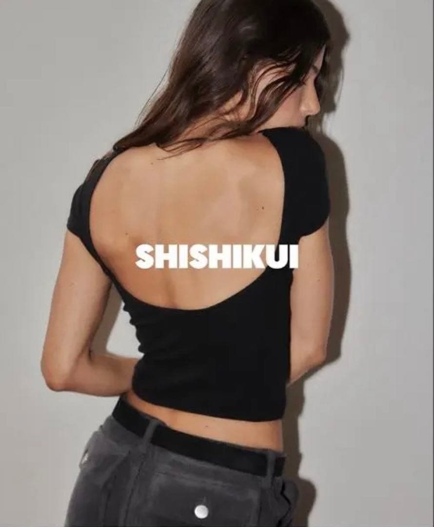 トップス theshishikui senaka white