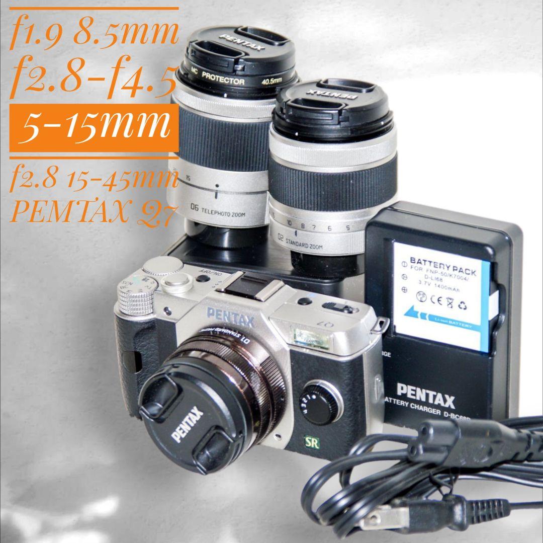 完動 美品 PENTAX 01,02,06レンズセット ペンタックス Q7