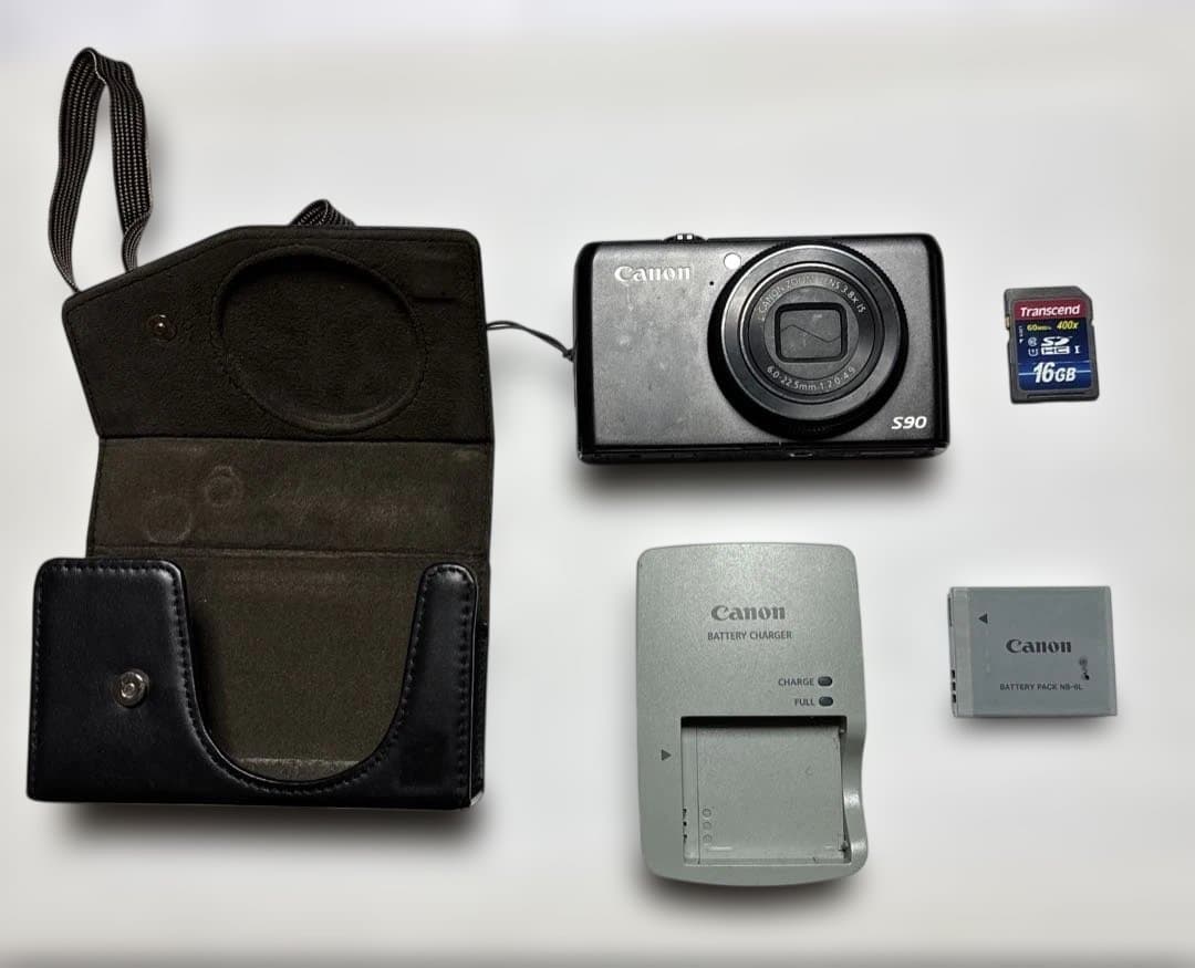 Canon PowerShot S90 革ケース付