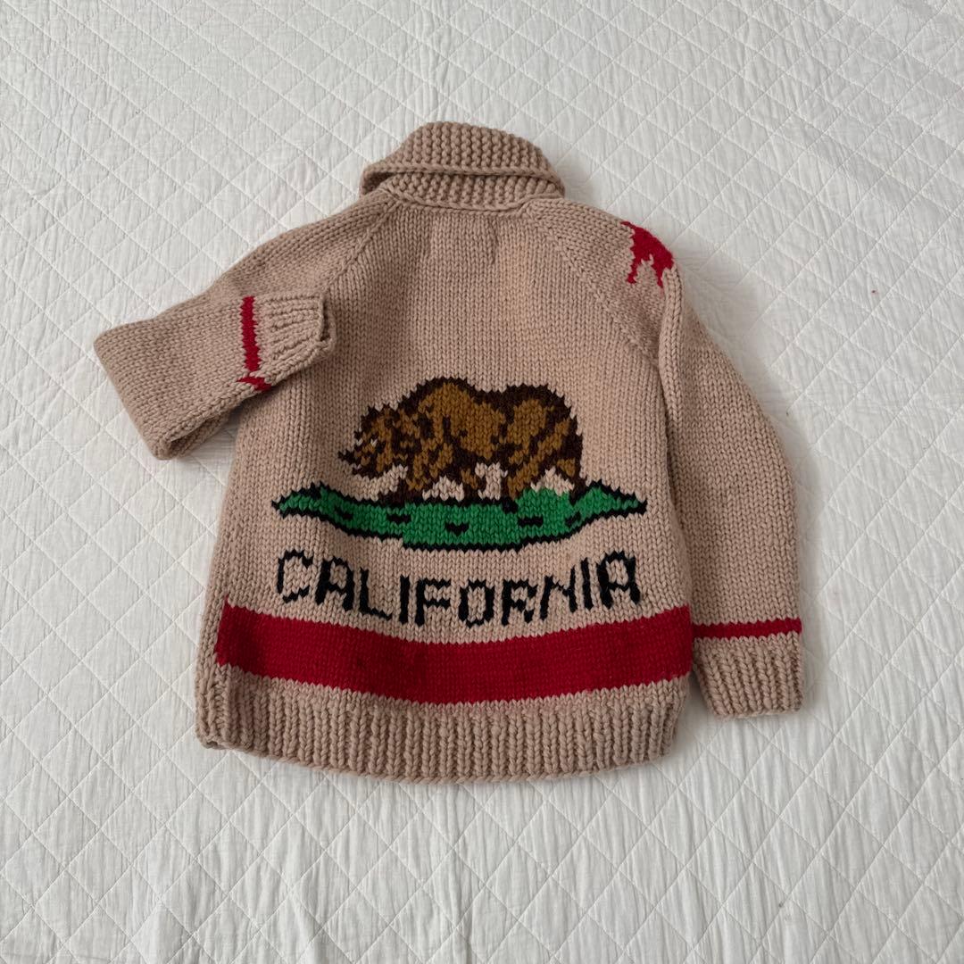 ぼさぼさ様KANATA/カナタカウチン　カリフォルニア州旗モデルB　beige