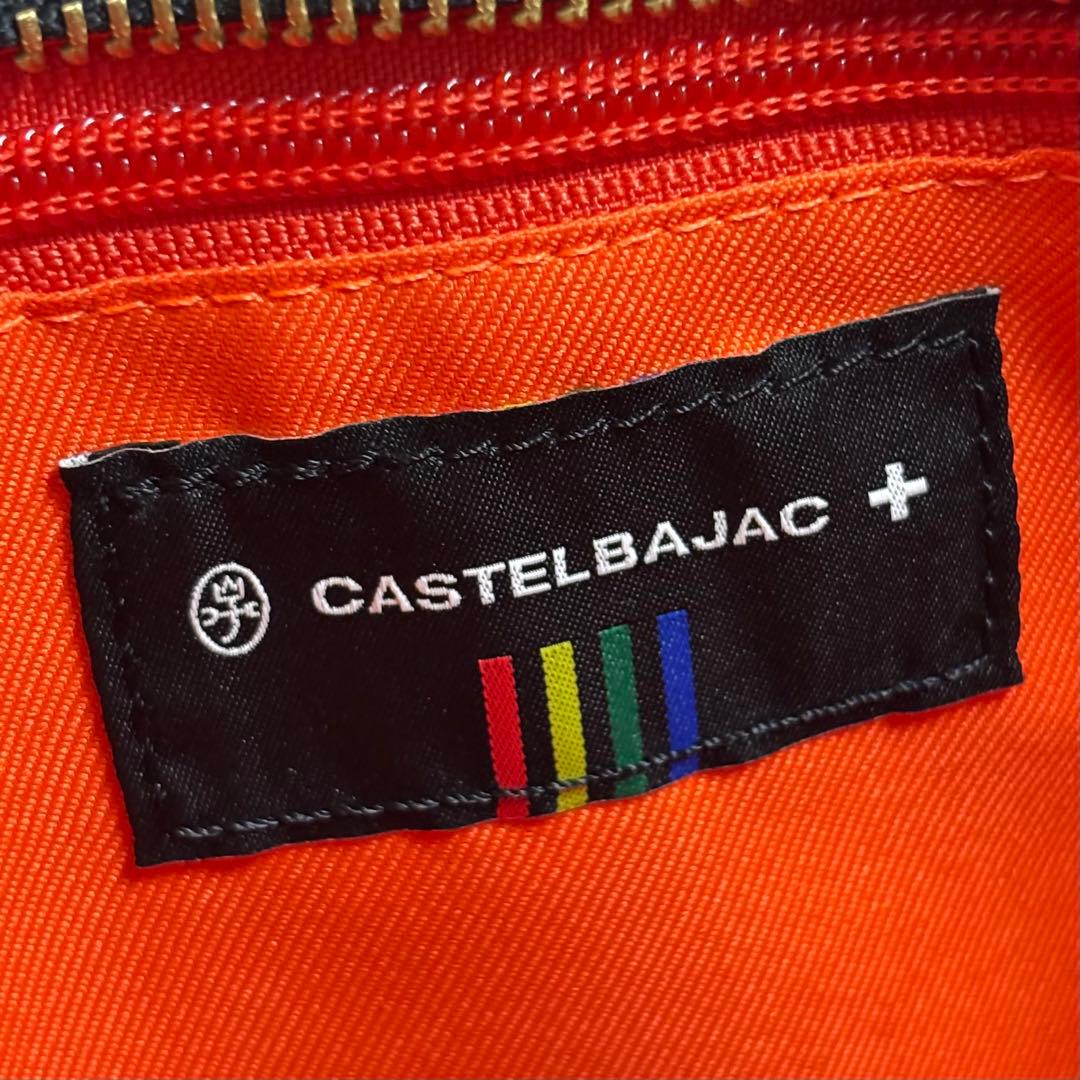 【極美品】 カステルバジャック アプリ トートバッグ　ハンドバッグ ワッペン