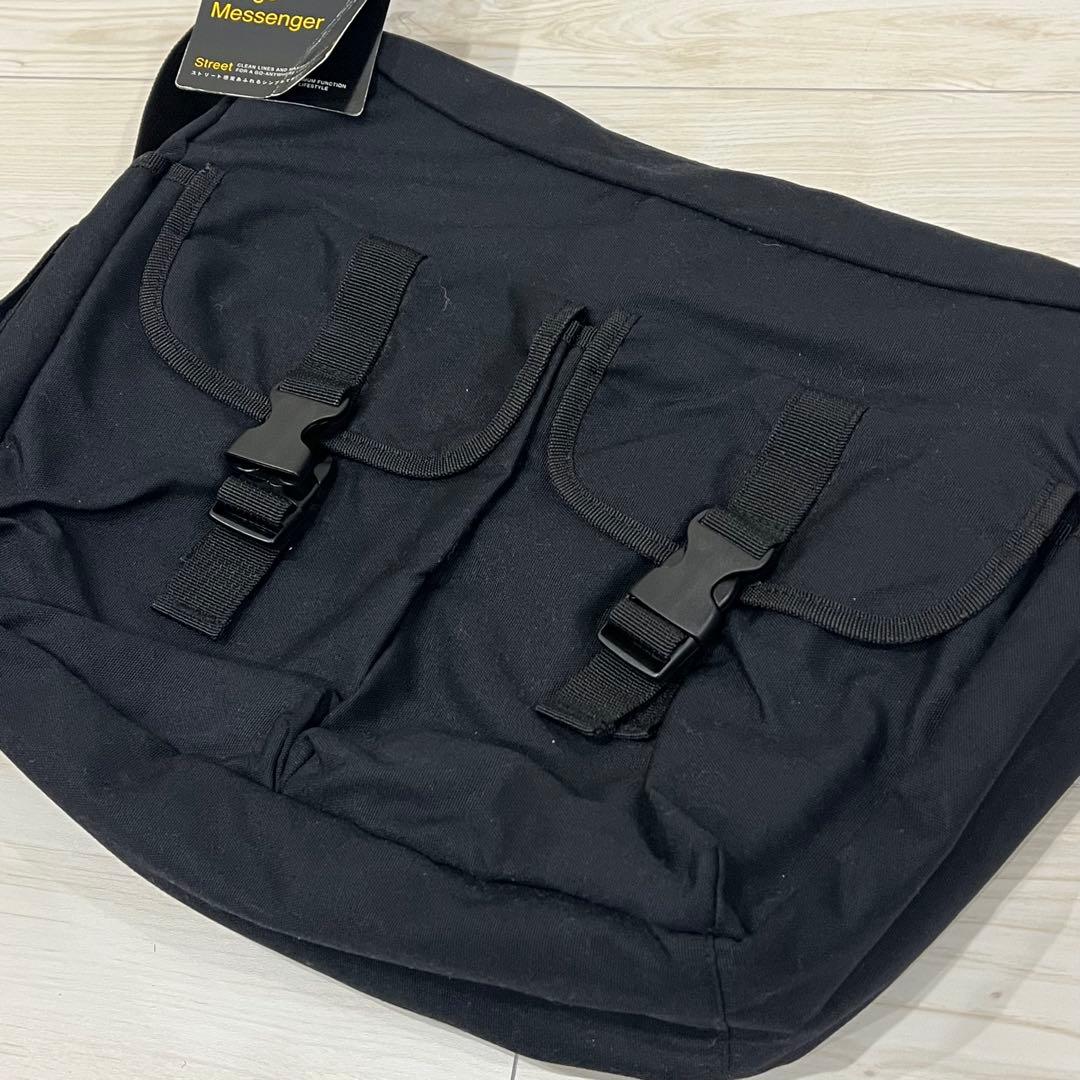 タグ付き OLD GAP Cargo Messenger バッグ 黒
