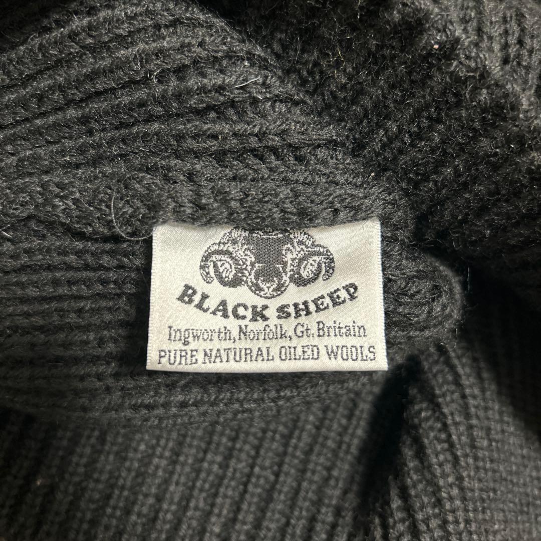 COMOLI x BLACK SHEEP コモリ ガンパッチ ニット 18AW