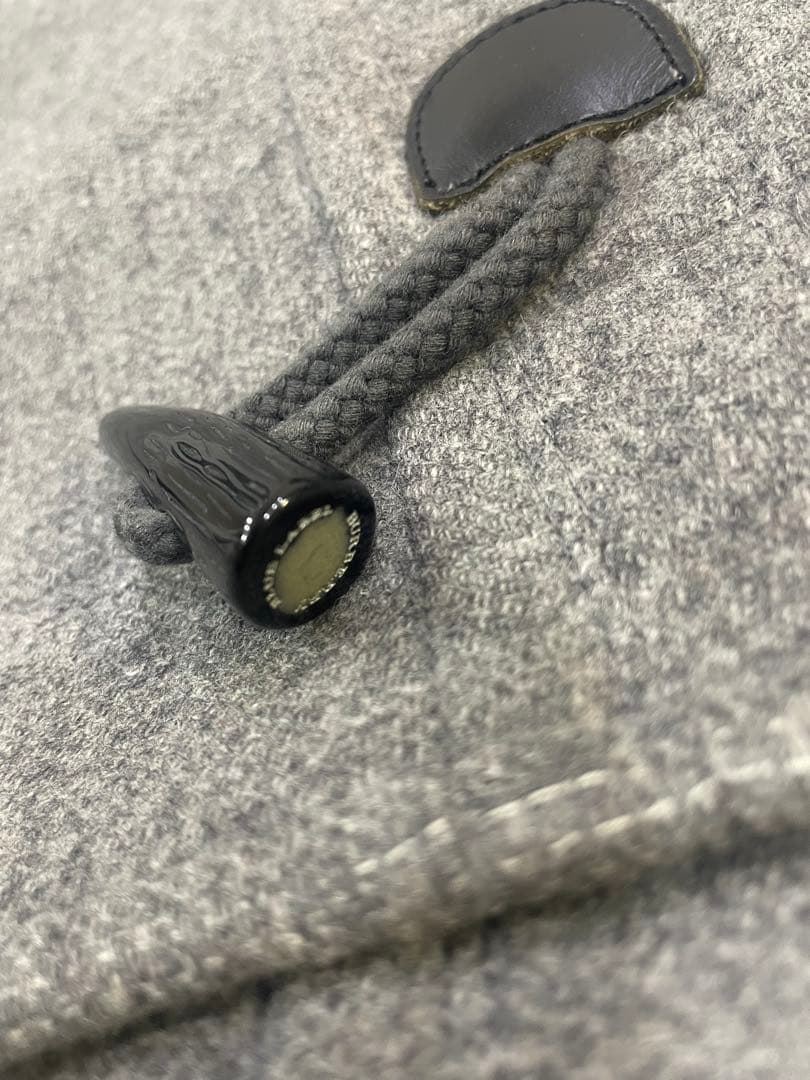 バーバリーブルーレーベル　ダッフルコート グレー　アンゴラ素材　サイズ38