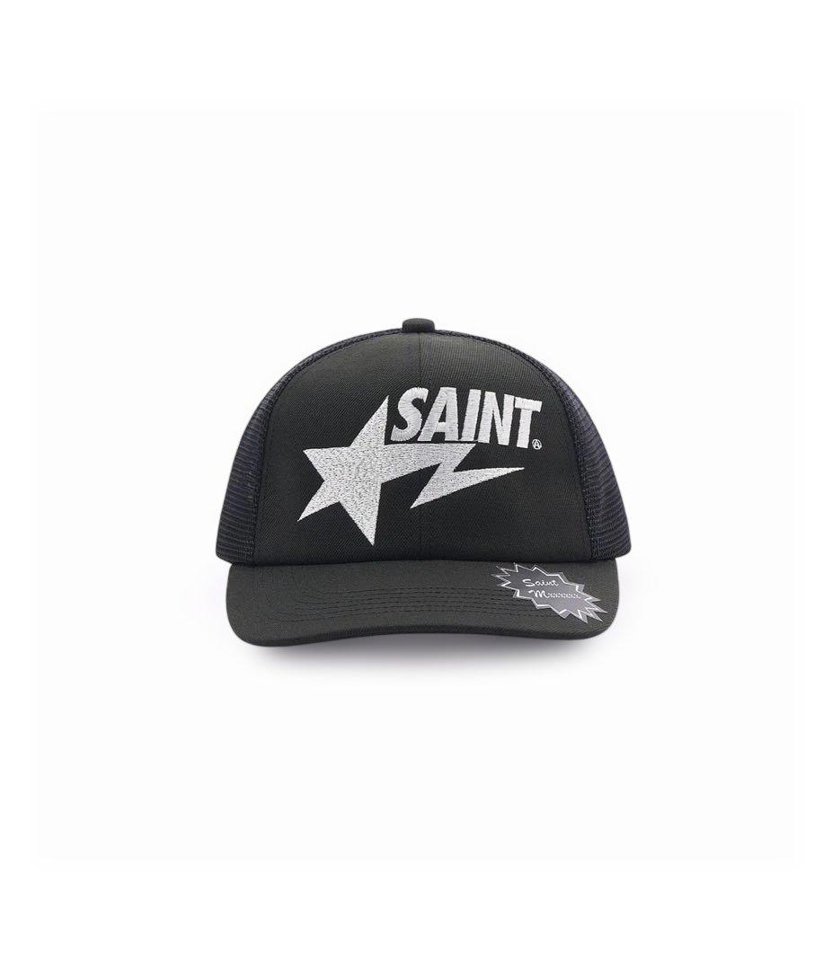 お*ザ様 セントマイケル　BAPE_MESH CAP BLACK