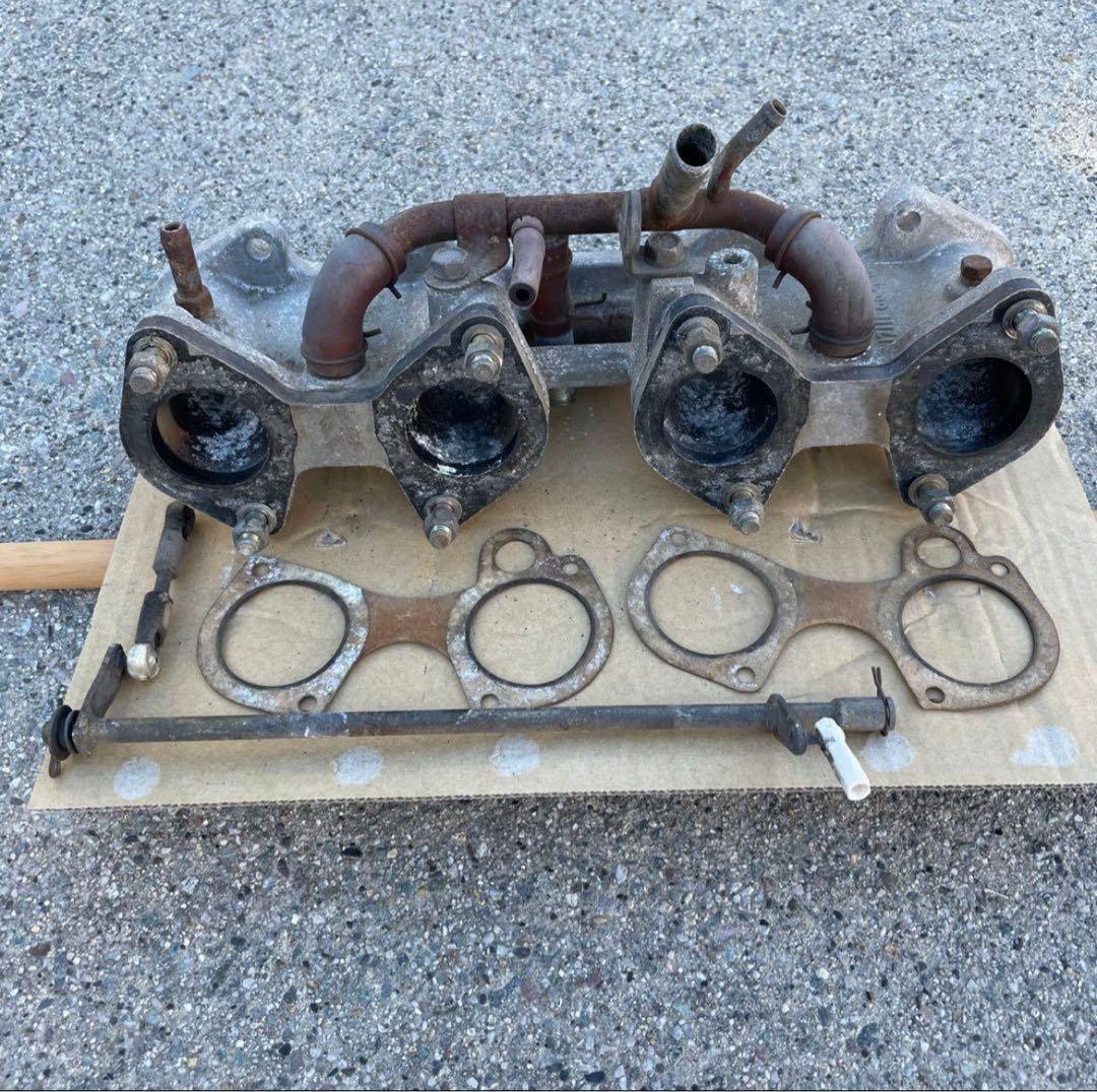 トヨタ純正ソレックス　40パイ　トヨタ2TG用　インマニ