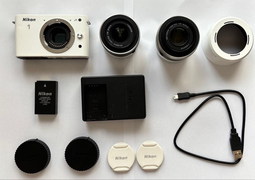 Nikon 1 J1 ミラーレス本体&2本レンズ付きセット【ジャンク品】