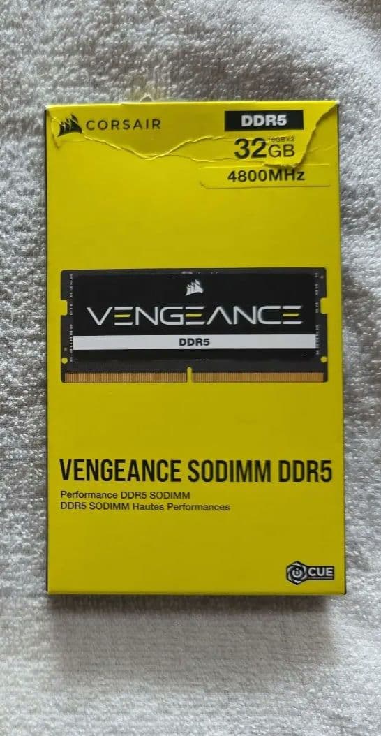 メモリー CORSAIR VENGEANCE SODIMM DDR5 16GB/32GB