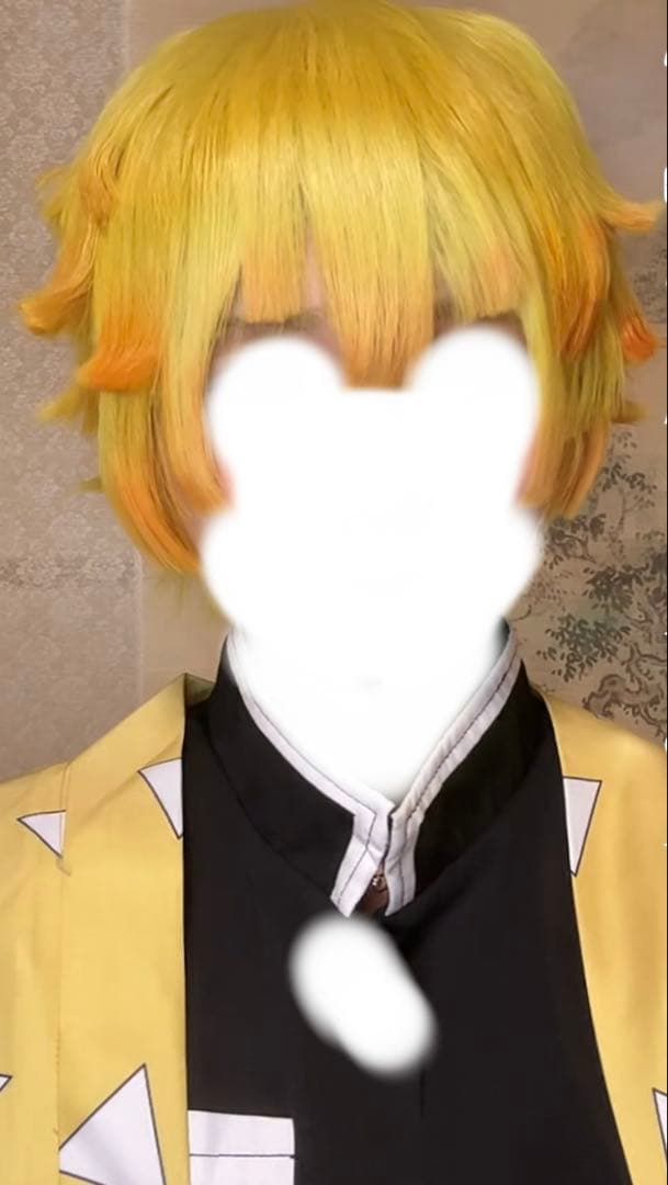 鬼滅の刃 我妻善逸 コスプレ 衣装 ウィッグ