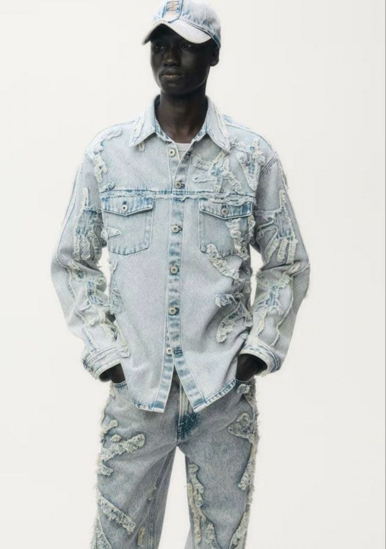  GLENN MARTENS グレンマーティンス デニムシャツ XL