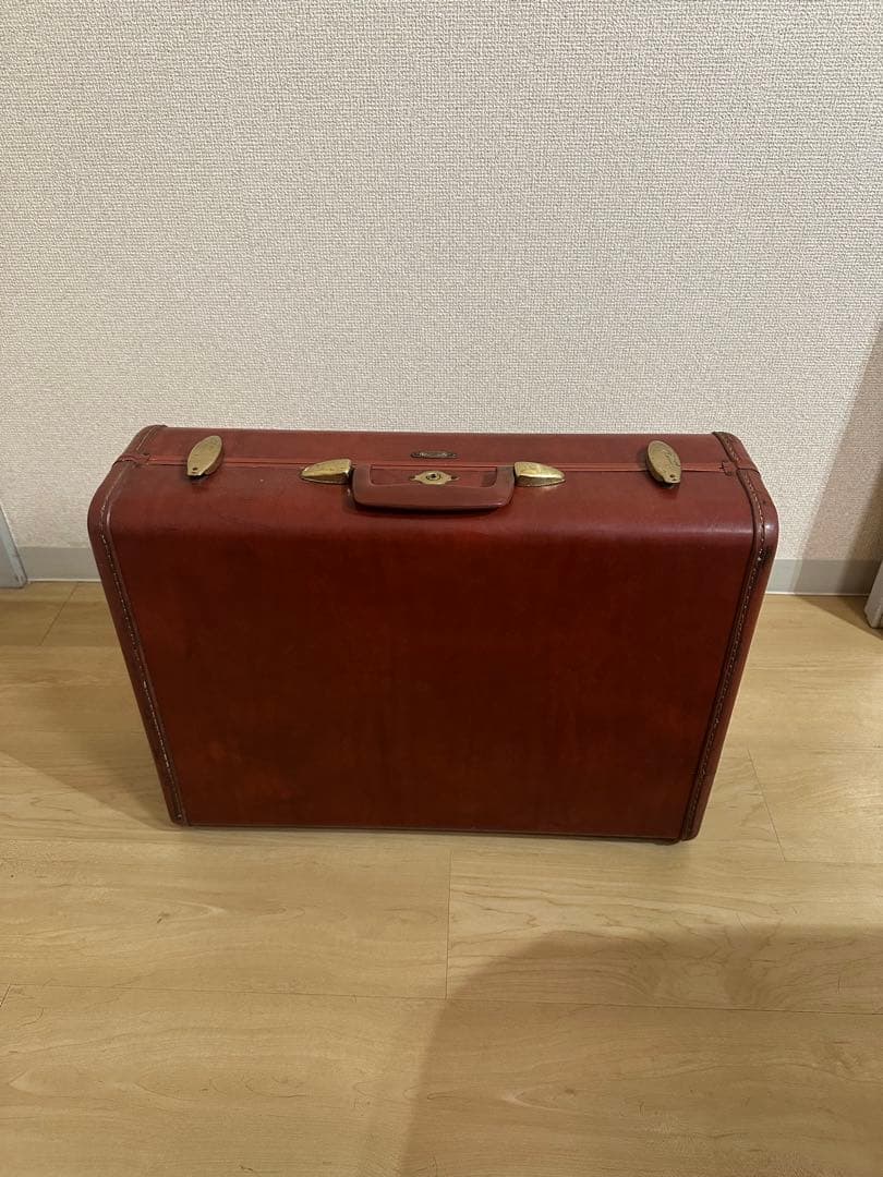 ビンテージ Somsonite スーツケース (赤茶)