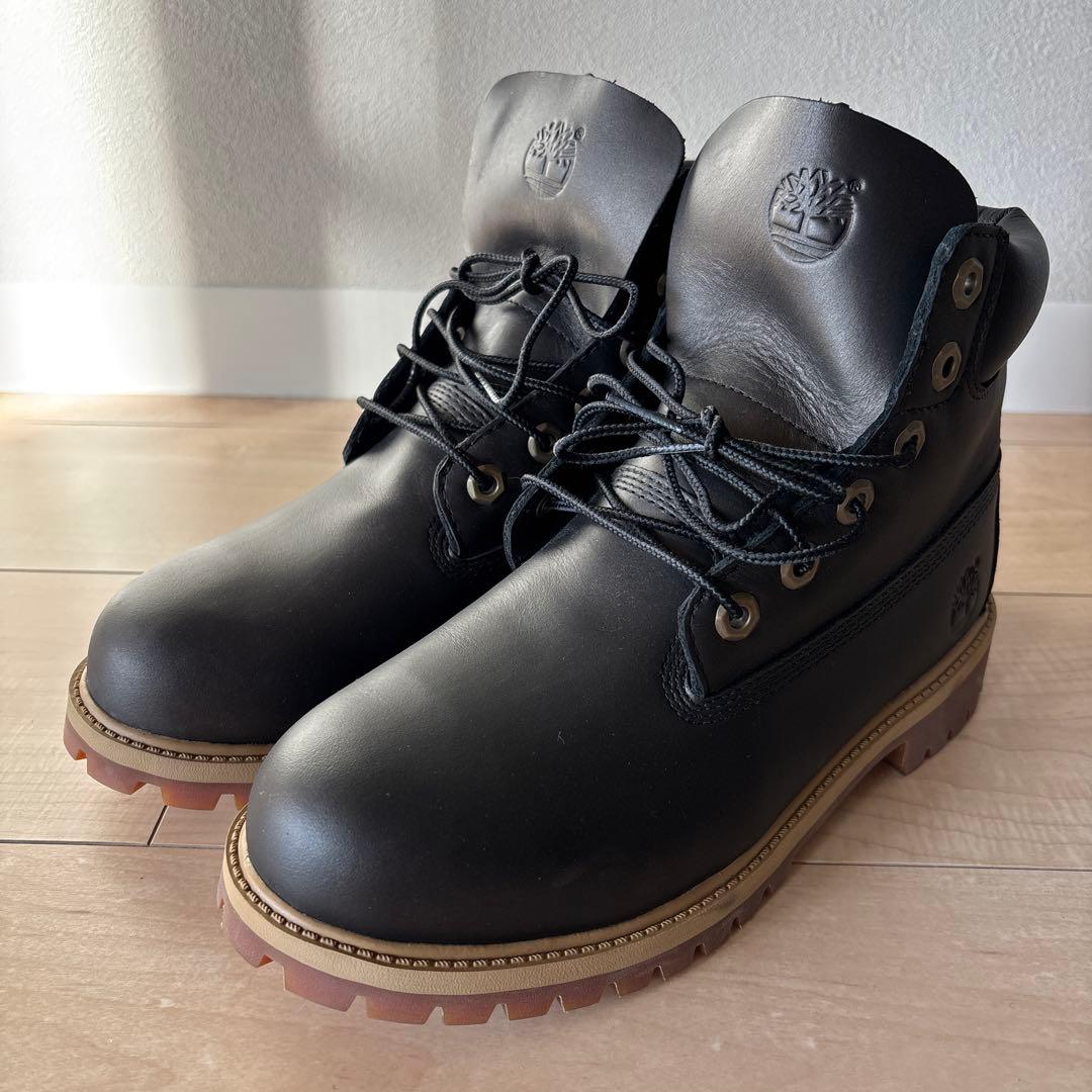 美品❗️Timberland ティンバーランド　ブラック ワークブーツ　23.5