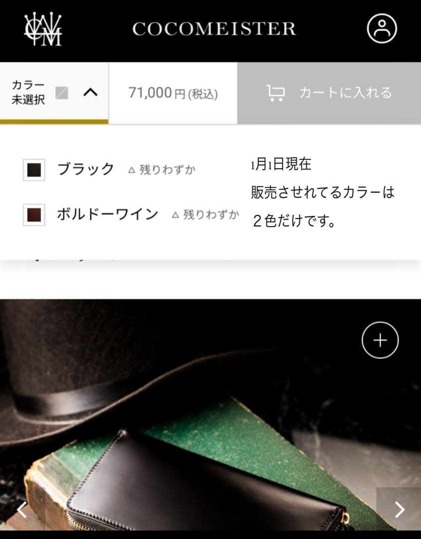 cocomeister マイスターコードバンスカイスクレーパー少量カラー