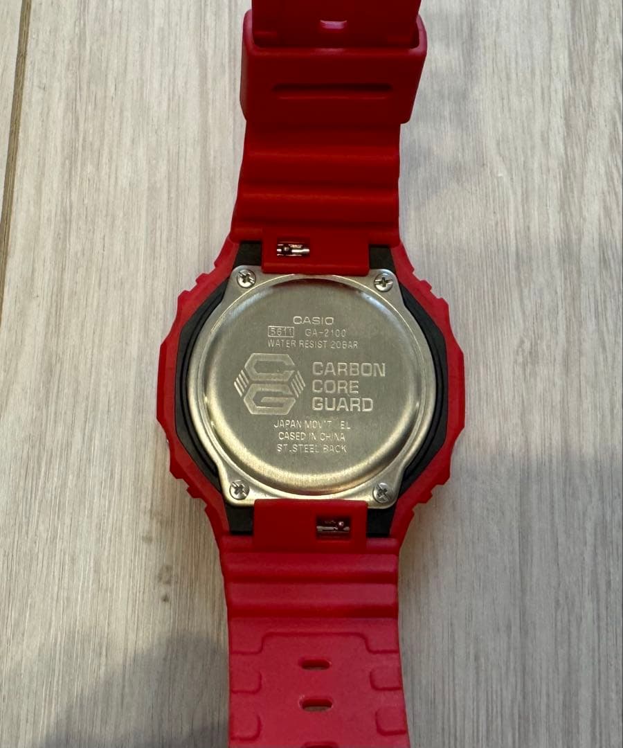 G-SHOCK GA-2100-4AJF レッド Gショック 赤 腕時計