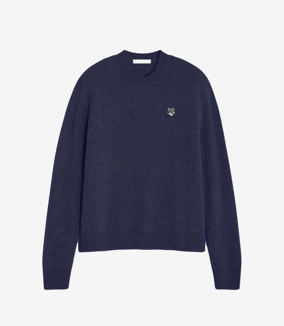 MAISON KITSUNÉ ネイビーセーター 新品タグ付き