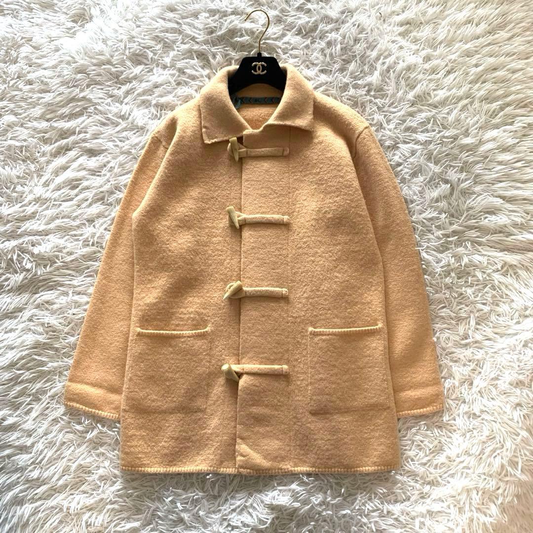 極美品♡ 45rpm フロートアルパカ縮絨ハーフコートベージュ 2