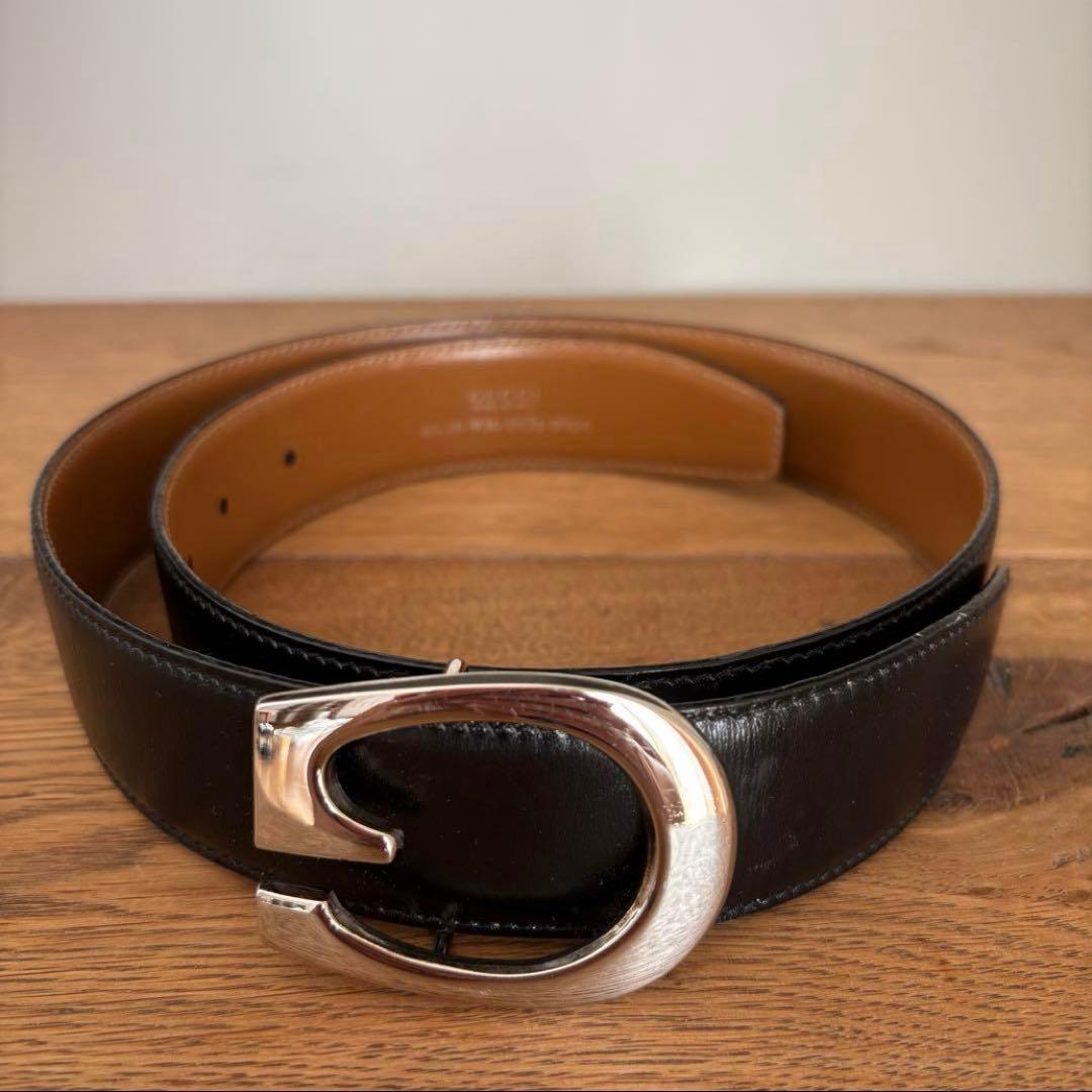 GUCCI グッチ　レザー ベルト 美品！