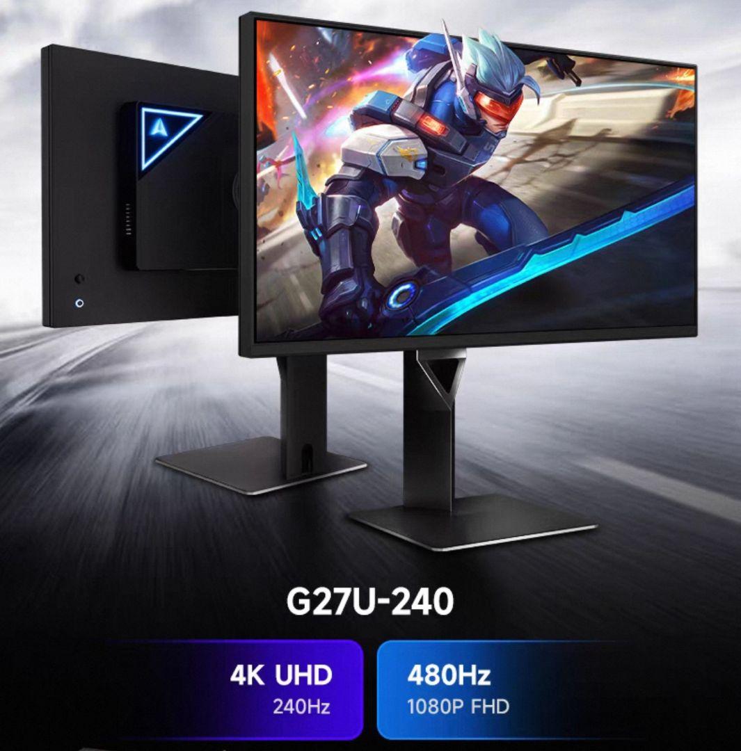 G27U 4K240hz/1080p480hz ips ゲーミングディスプレイ