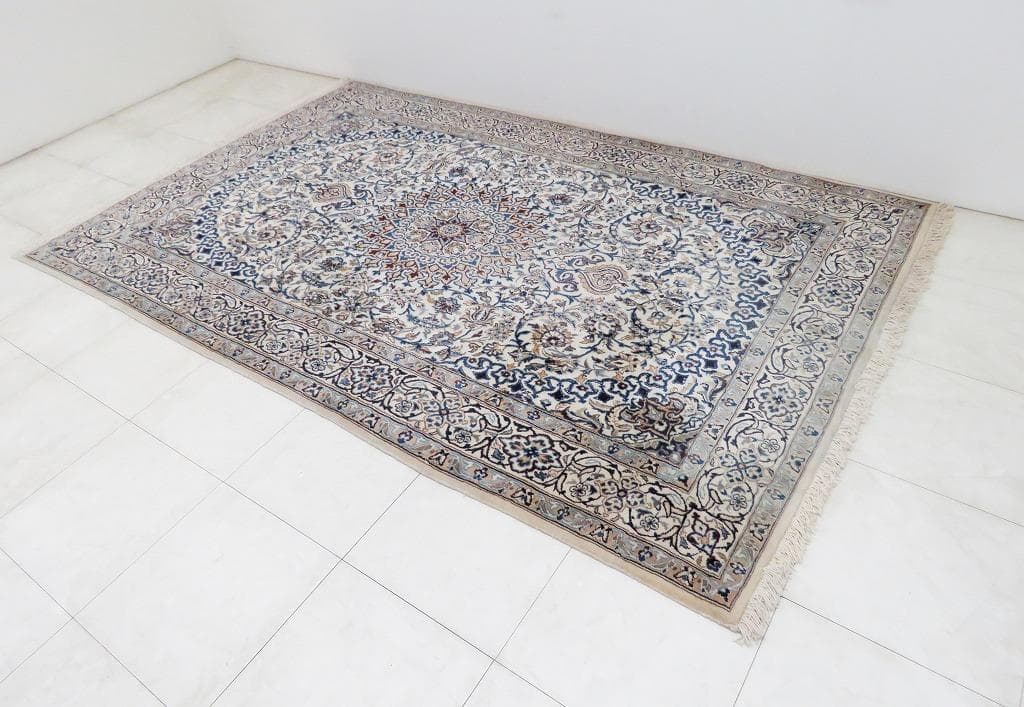 ■ペルシャ絨毯■ナイン産■ウール■3100×1960 mm■カーペット ラグ■