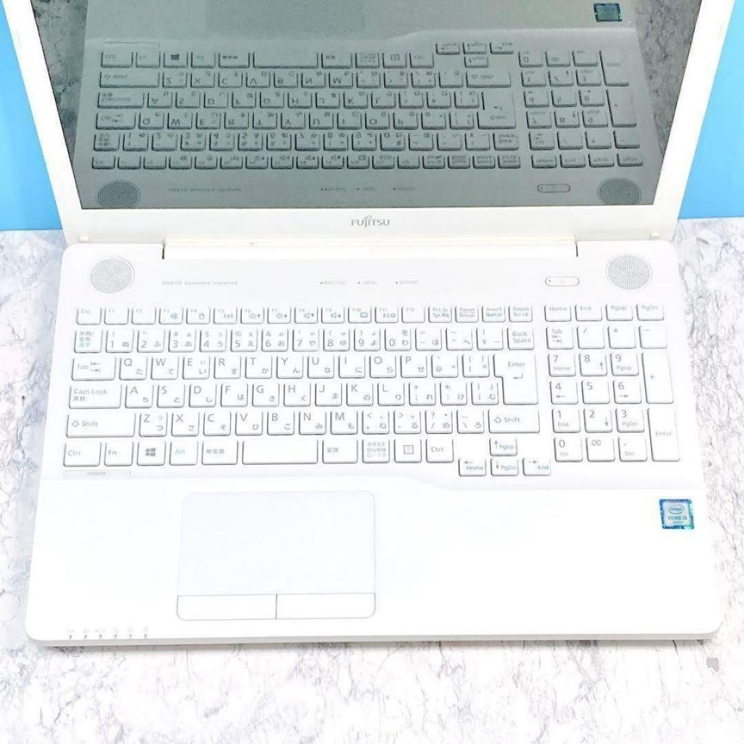 高性能✨大容量保存✨Windows11✨在宅ワーク✨富士通ホワイトノートパソコン