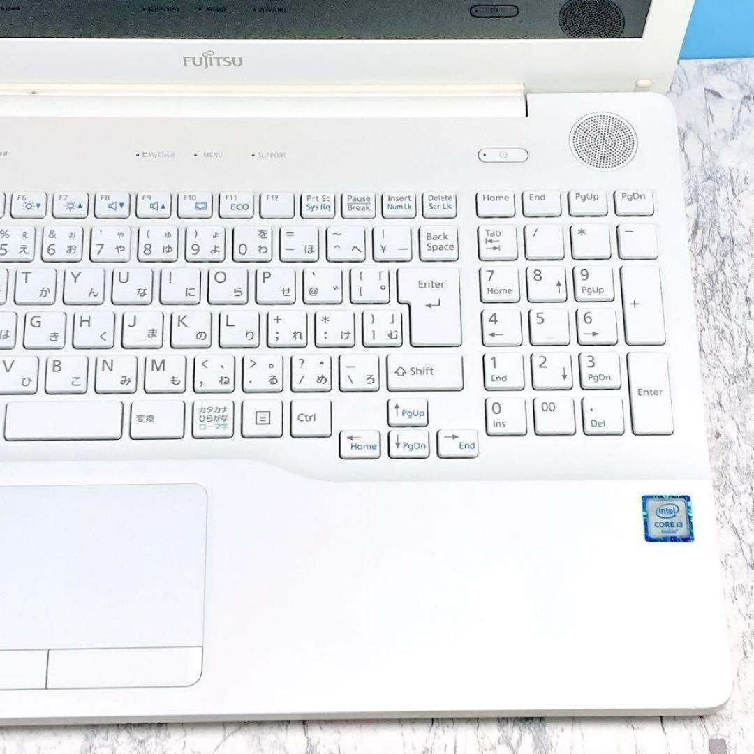 高性能✨大容量保存✨Windows11✨在宅ワーク✨富士通ホワイトノートパソコン