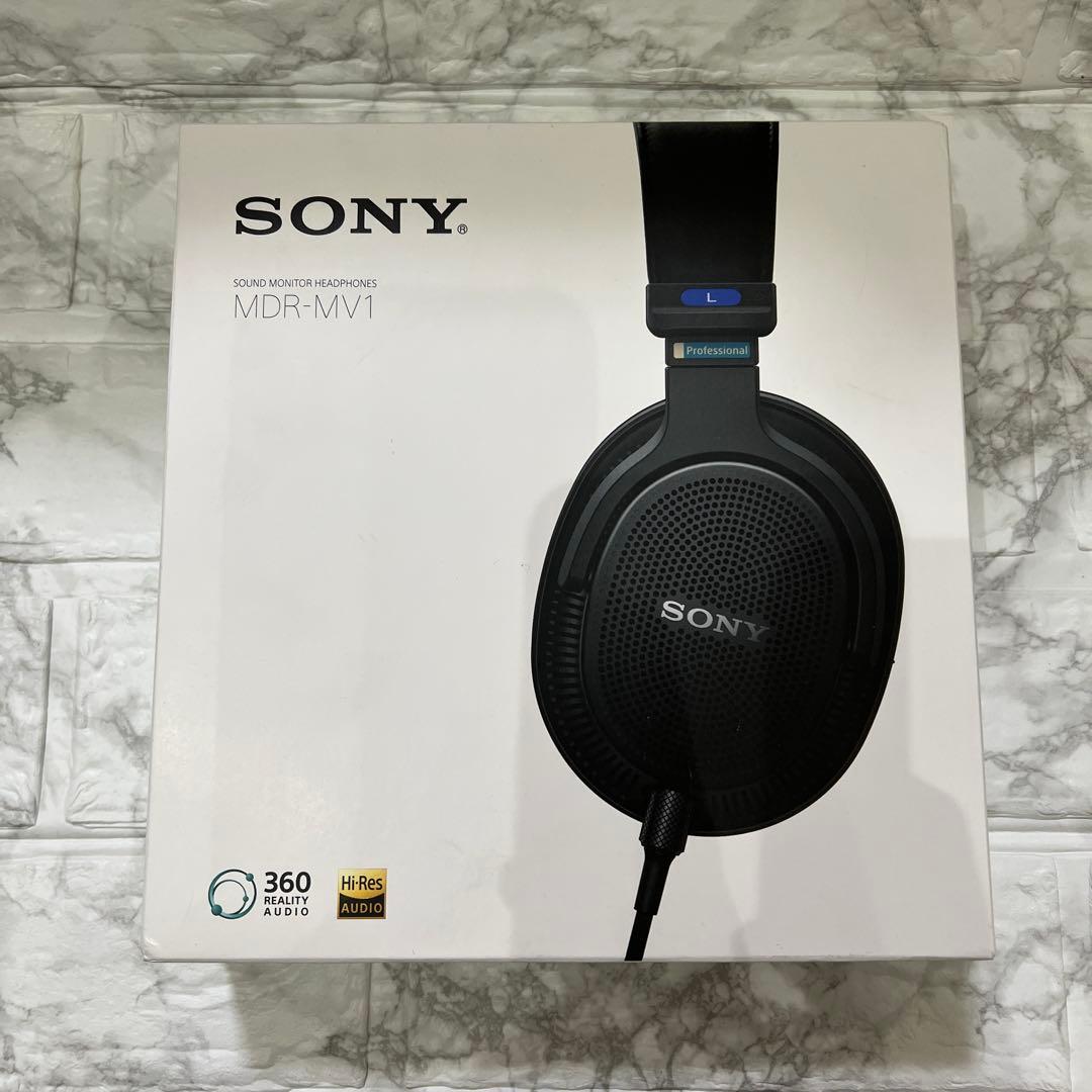 【新品未開封】SONY 背面開放型モニターヘッドホン ブラック MDR-MV1