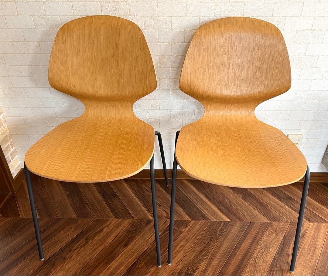 美品　2脚セット　ボーコンセプト　ダイニングチェアー　BoConcept