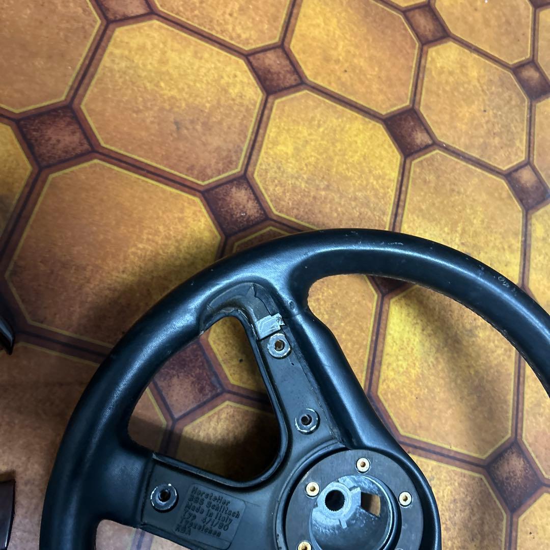 激安　BBS スポーツステアリング 黒 レザー