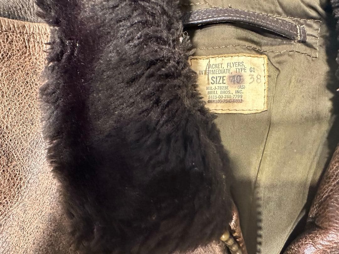 みかん　BRILL BROS G-1フライトジャケット