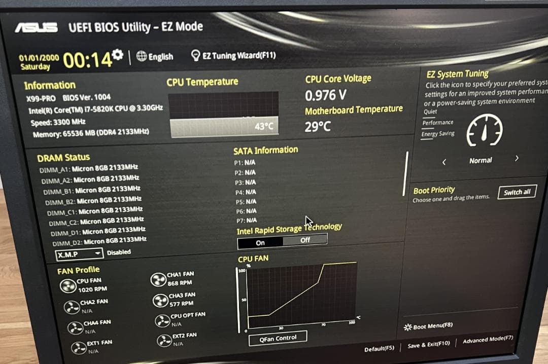 【ジャンク】自作PC　Core i7　GTX970　メモリ64GB　OS無し