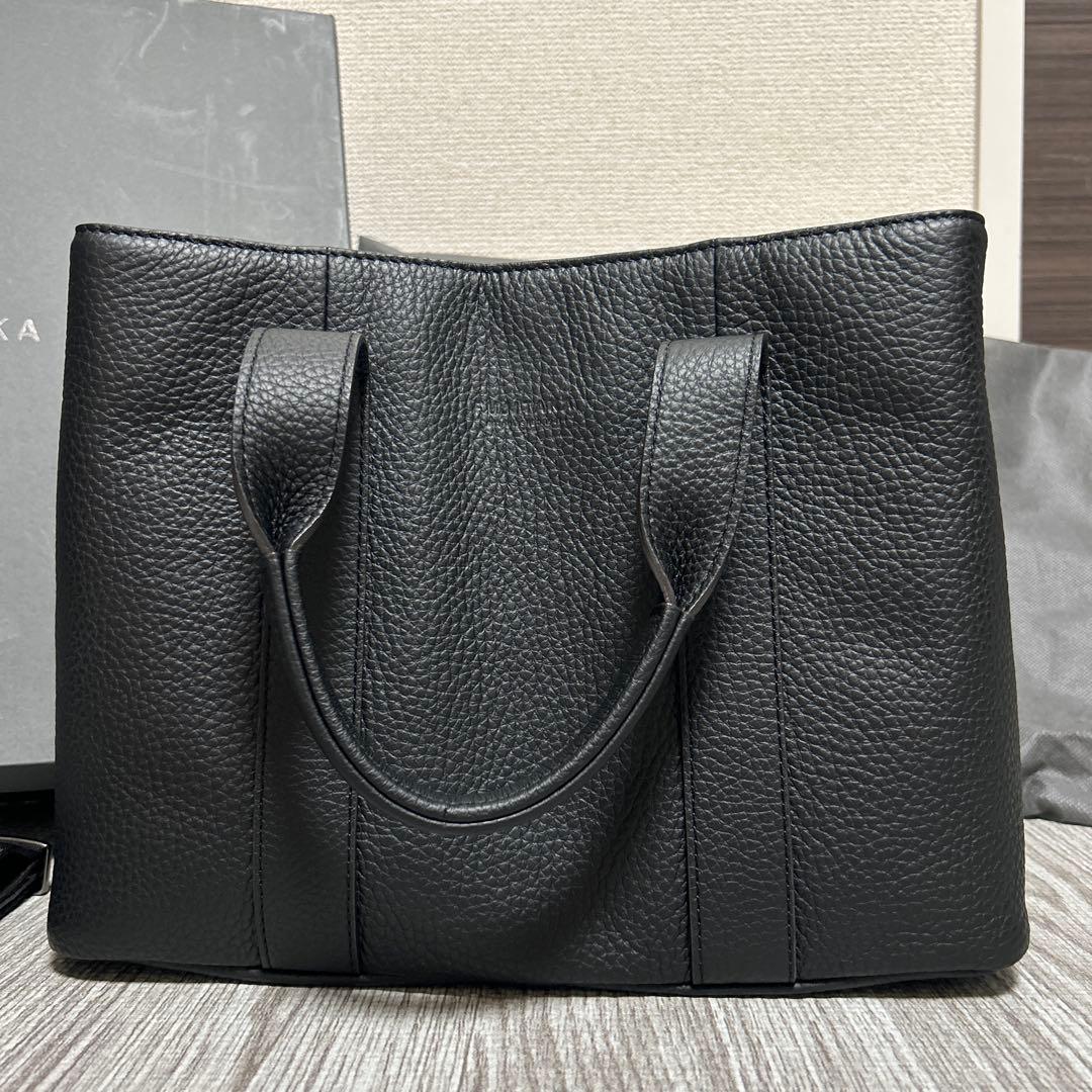 FUJITAKA 日本製　2wayレザートートバッグ　スモール