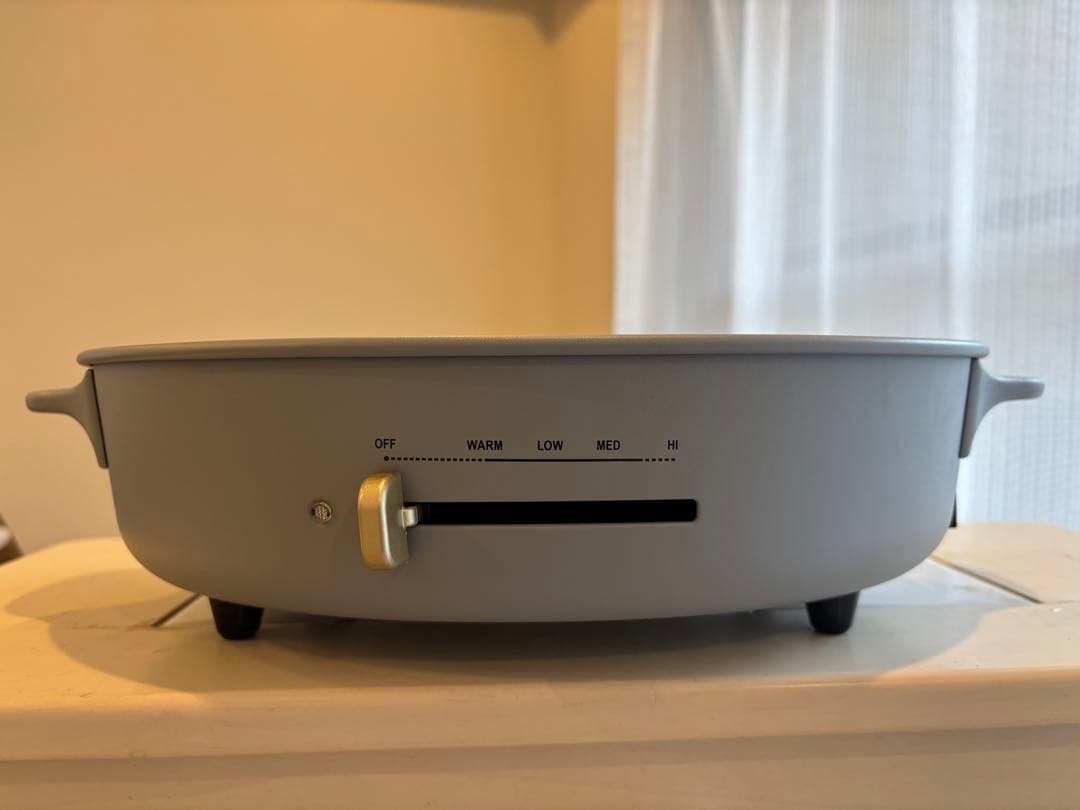 BRUNO オーバルホットプレート グレー