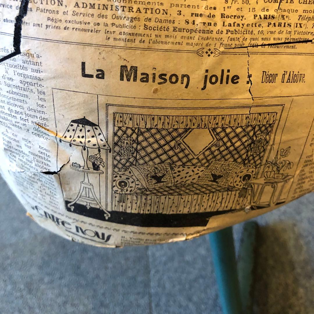 夢八トルソー　フランスの少女紙貼ったトルソー マネキン　ボディーコミックアート