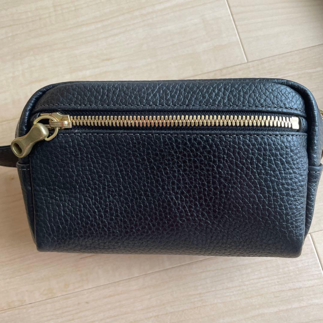 専用です。TOFF＆LOADSTONE、ウエストバッグ、黒、ブラック、レザー