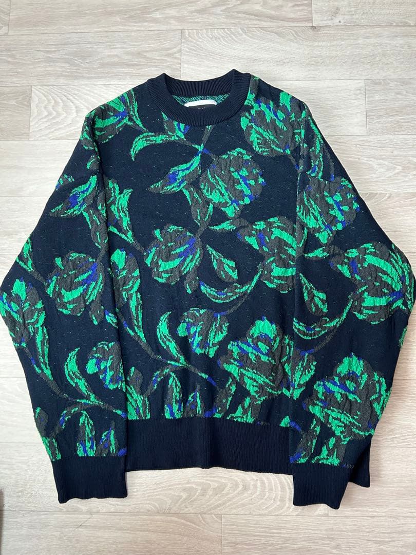 MAISON SPECIAL フラワージャガードニット 02