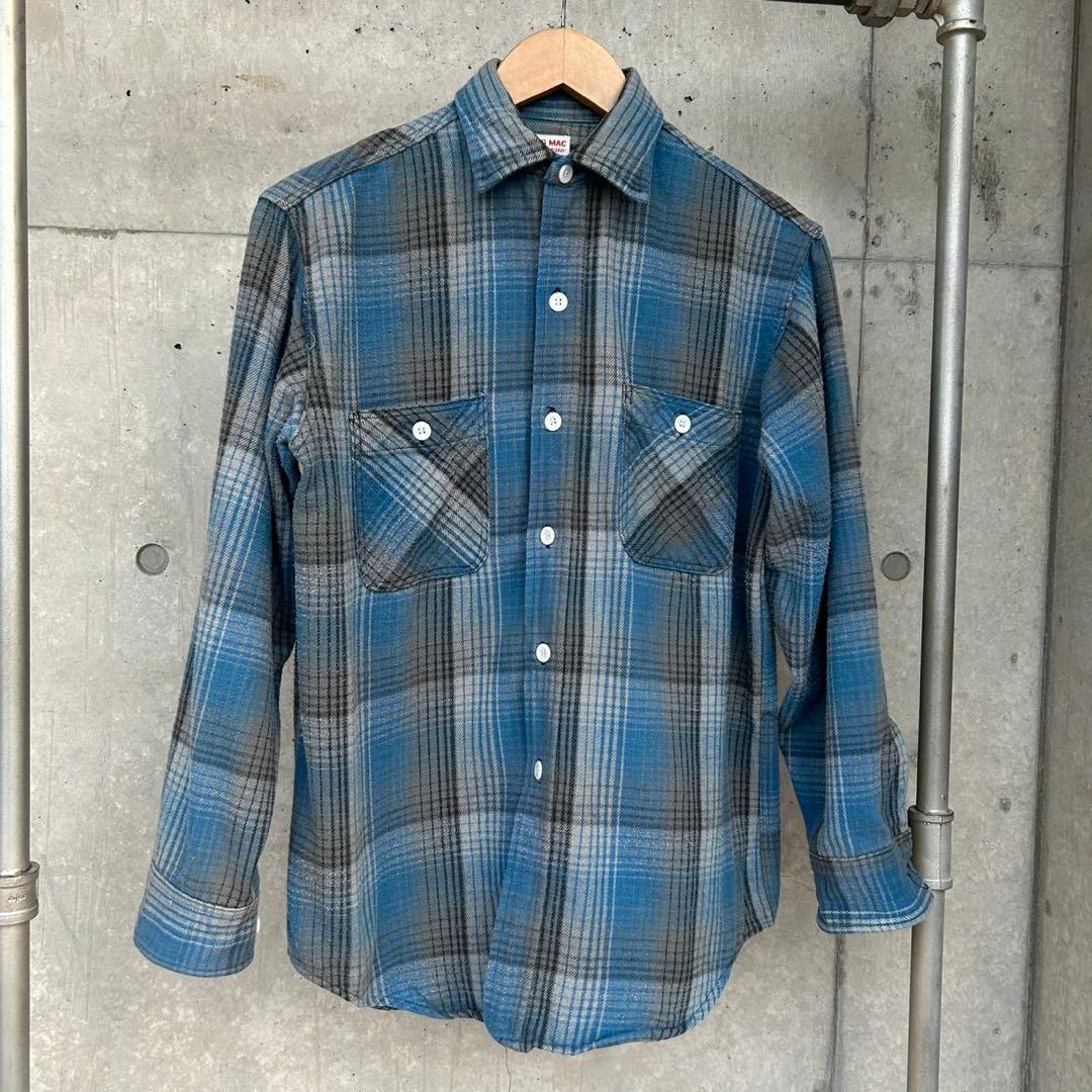 【60s】 BIG MAC ビックマック flannel shirt USA製
