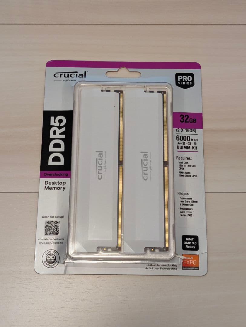 G*e様 Crucial DDR5 32GB (2x16GB) Pro