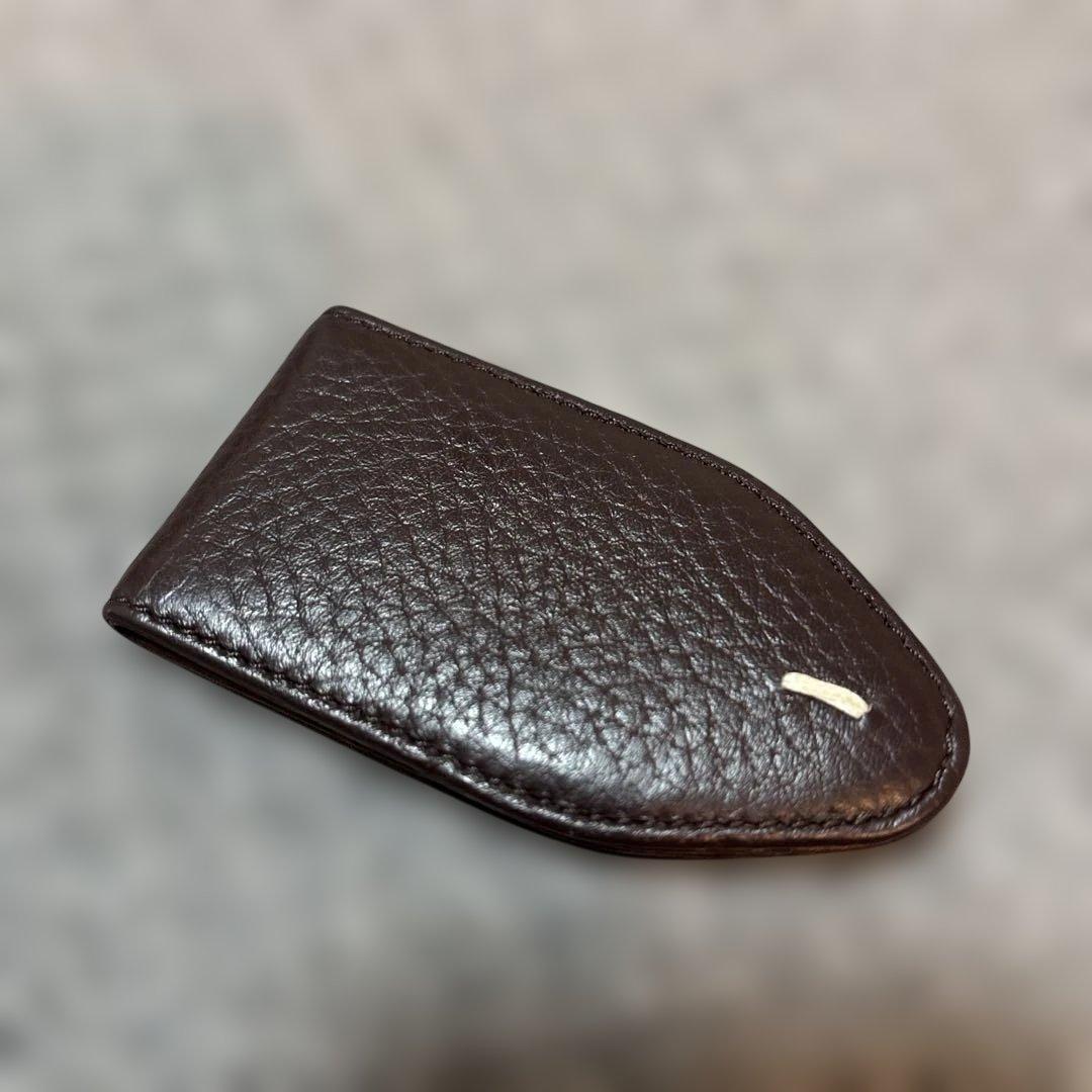 c*u様 【美品】Maison Margiela ダークブラウン マネークリップ