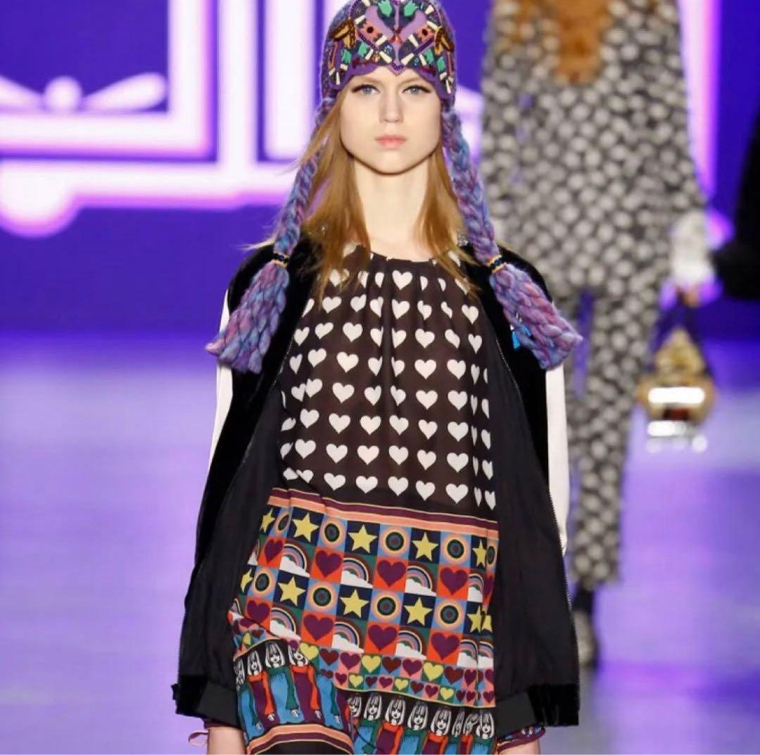 定価73.000円　ANNASUI プリント　チュニック　ワンピース