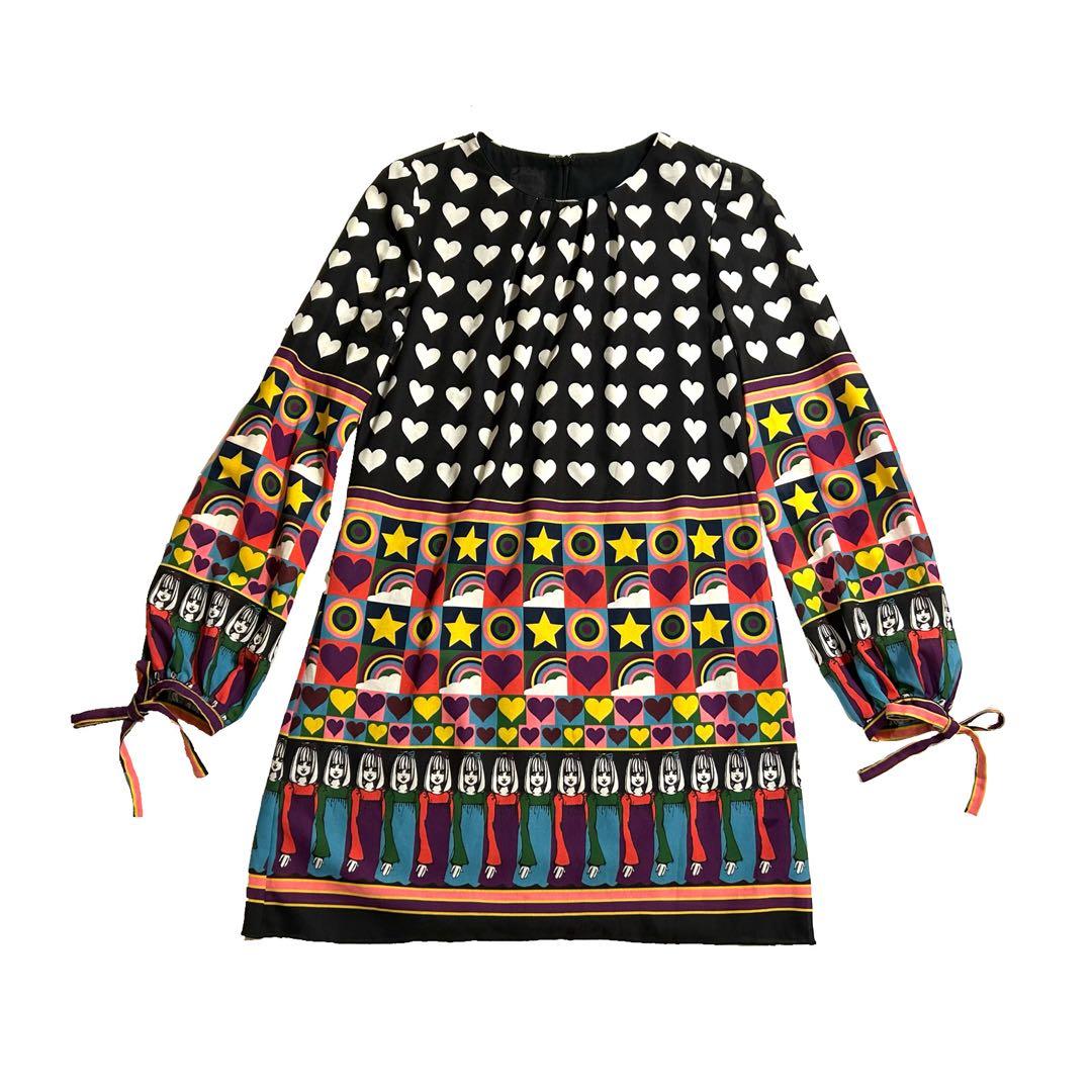 定価73.000円　ANNASUI プリント　チュニック　ワンピース