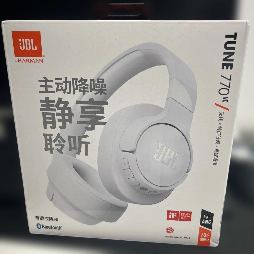 JBL TUNE 770 NC ワイヤレスヘッドホン ホワイト