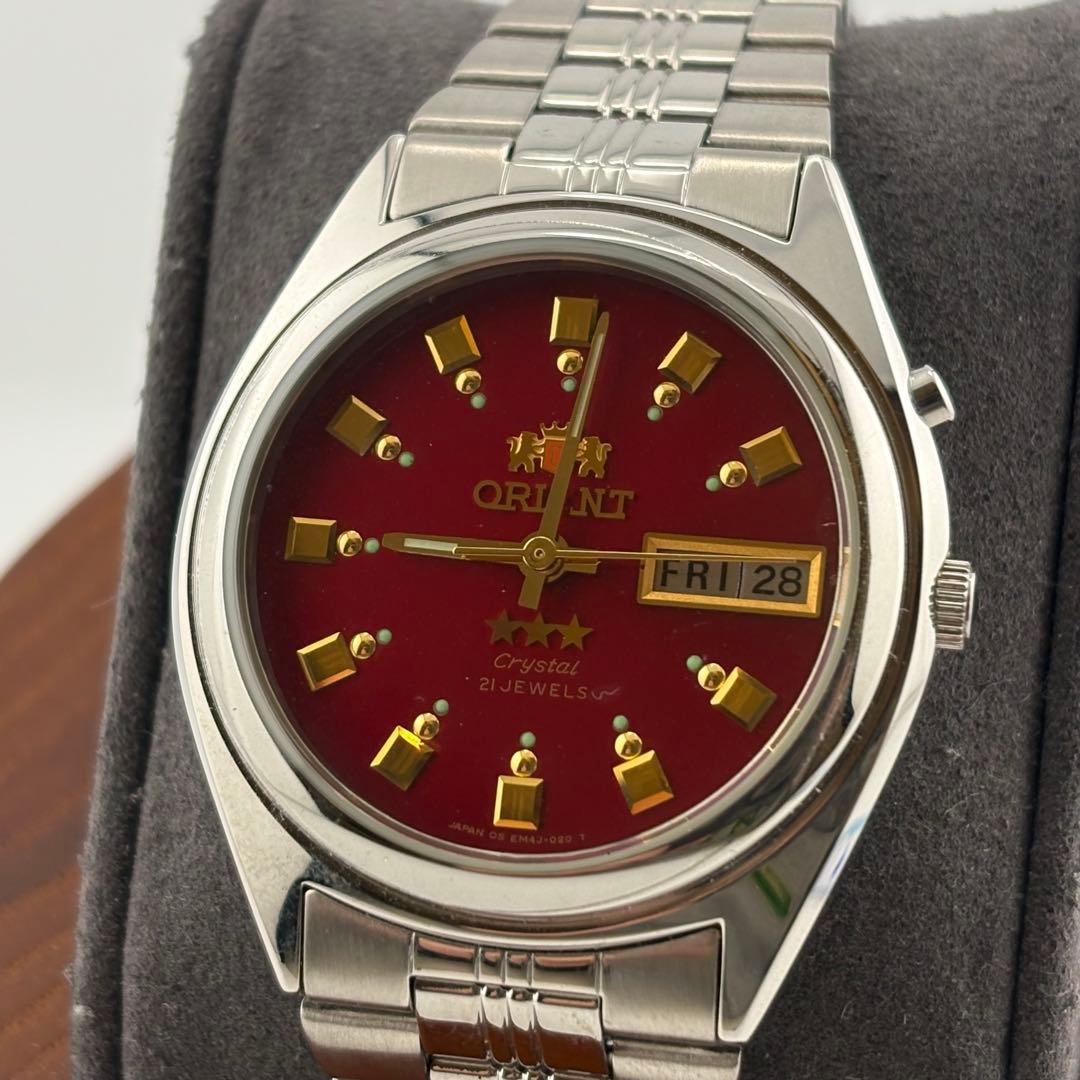【デッドストック】オリエント　メンズ　自動巻　デイデイト　EM4J-C0