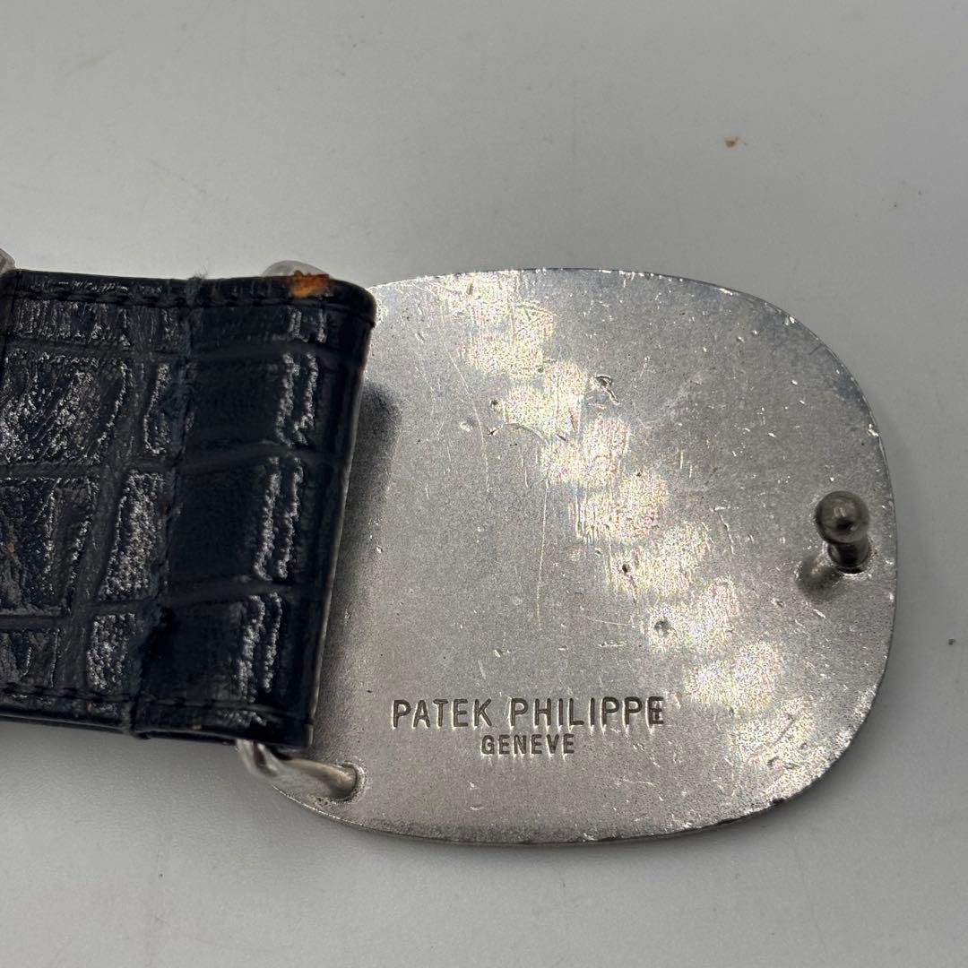 PATEK PHILIPPE パテックフィリップ クロコダイル　レザーベルト 黒