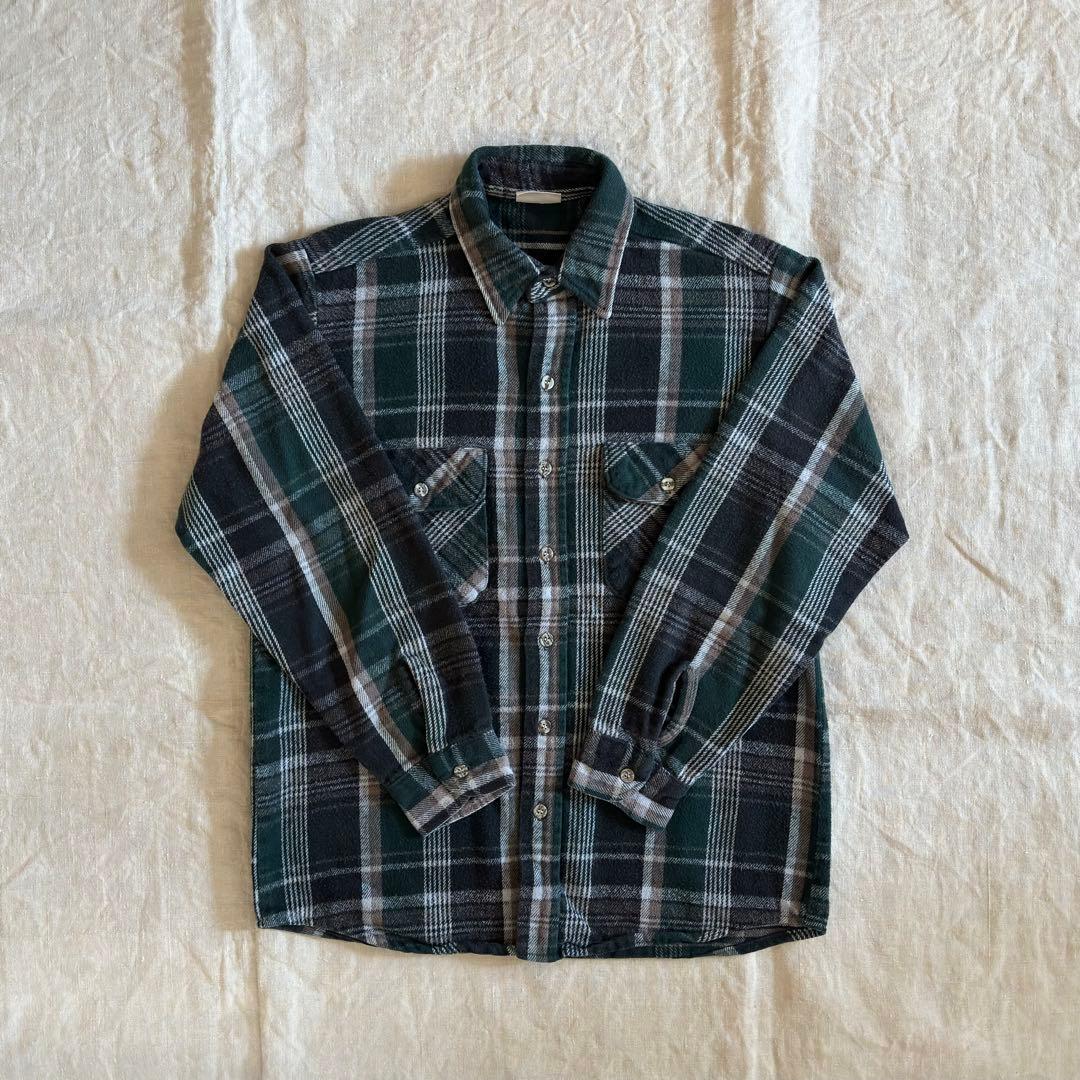 [アメリカ古着]90年代five BrothersコットンネルシャツUSA製M位