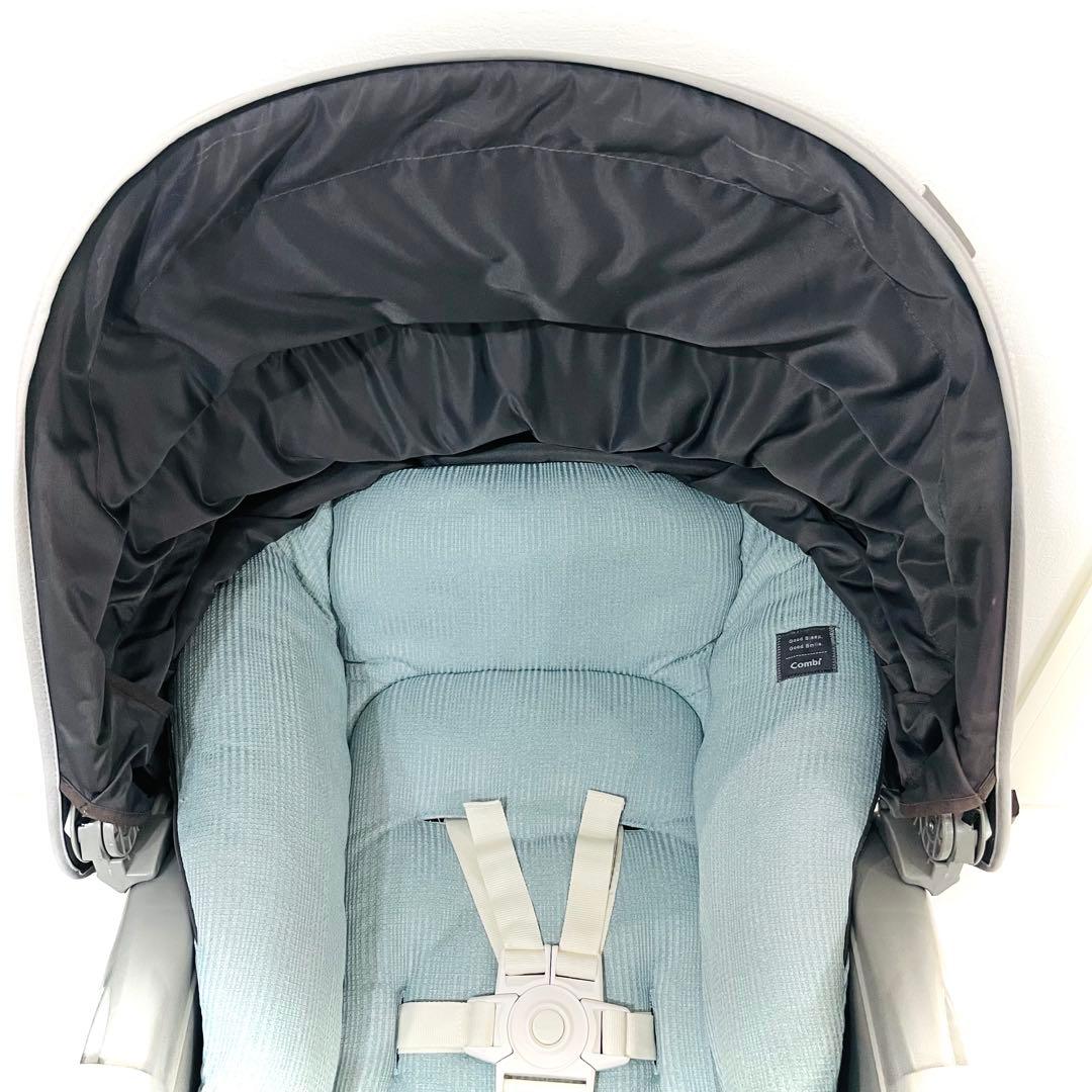 【超美品】テーブル艶有★コンビネムリラオートスイングBEDiスリープシェルブルー